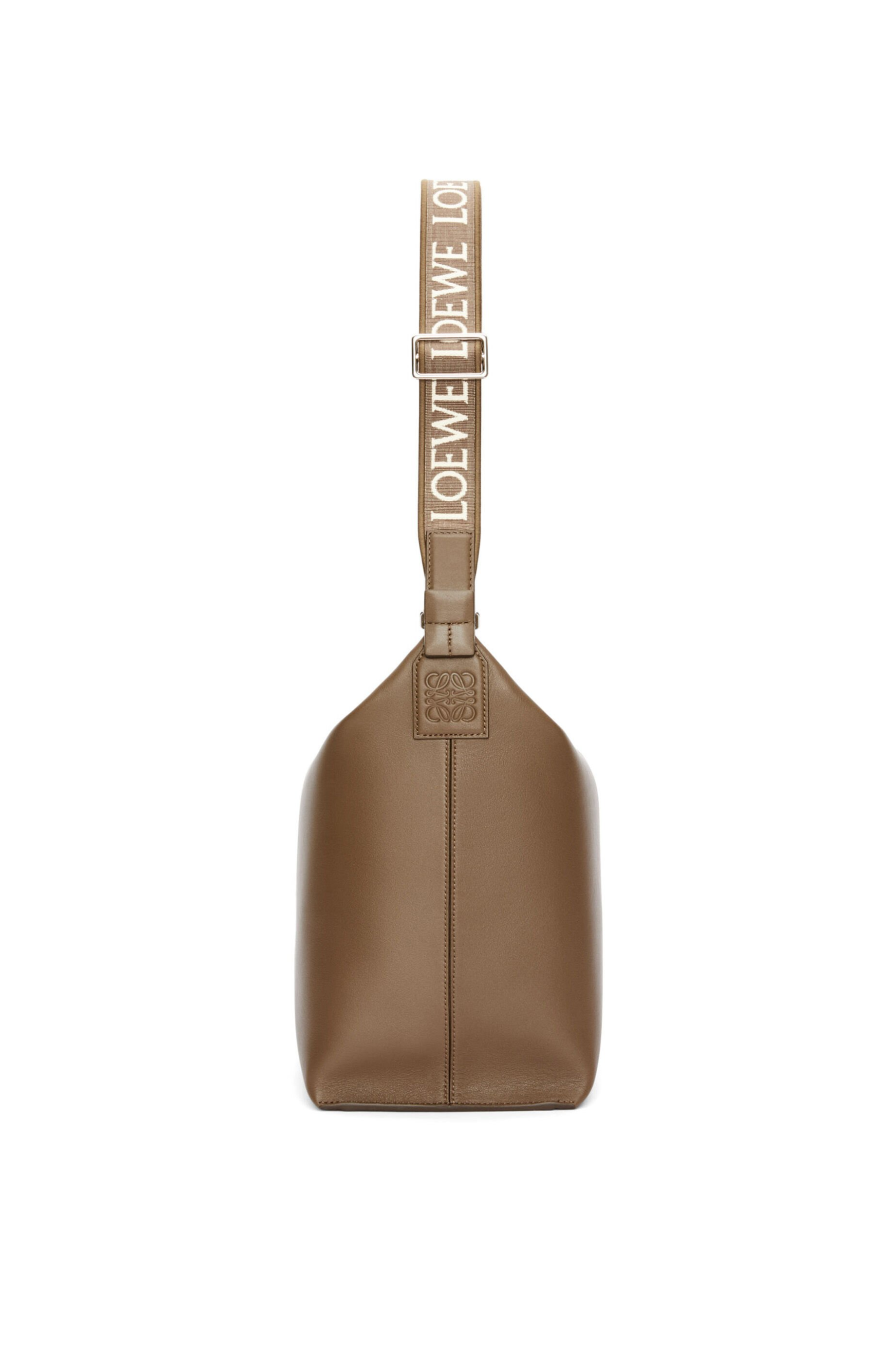 Cubi Crossbody bag in supple smooth calfskin and jacquard